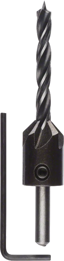 Bosch wood drill bit with 6 mm diameter and countersink.