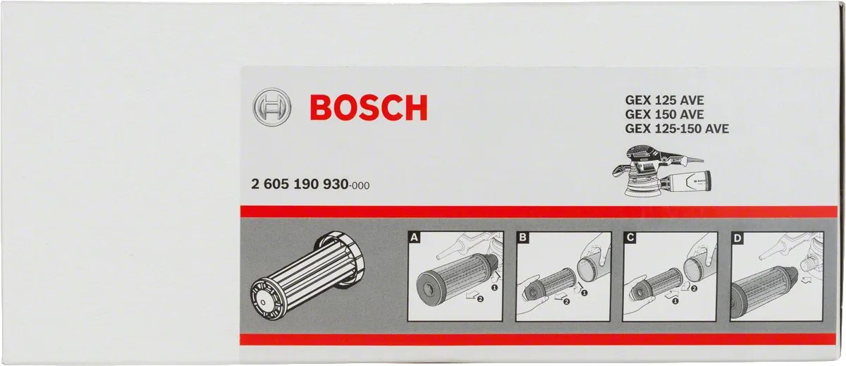 Bosch filter for GEX 125-150 AVE.