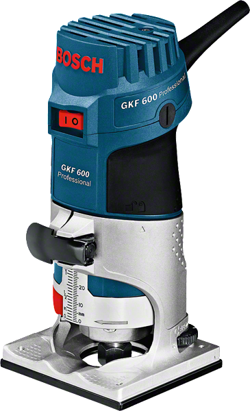 Bosch GKF 600 palm router, 600W compact woodworking tool.