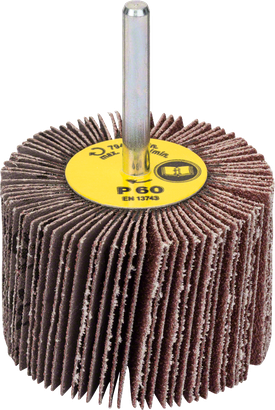 Bosch flap wheel 60 grit with 6mm straight shank.