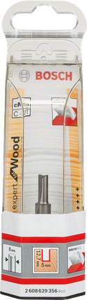 Bosch Expert for Wood router bit for clean wood cutting.