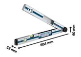 Bosch GAM 270 MFL Angle Measurer dimensions drawing