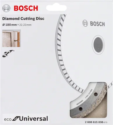 Bosch diamond cutting disc for universal use, 180 mm.