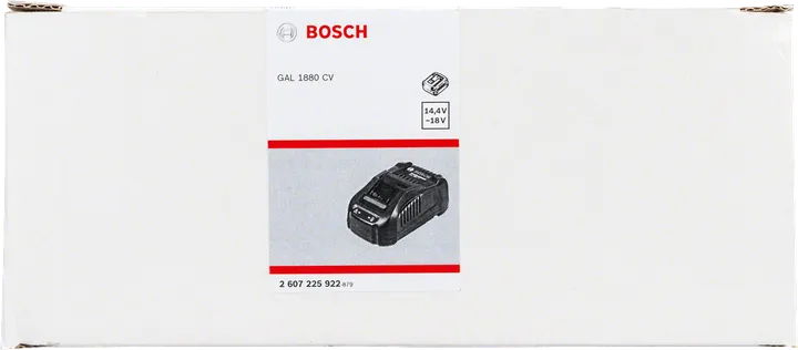 Bosch GAL 1880 CV charger packaging.
