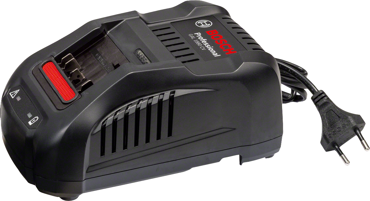 Bosch GAL 18V-40 battery charger with cable.