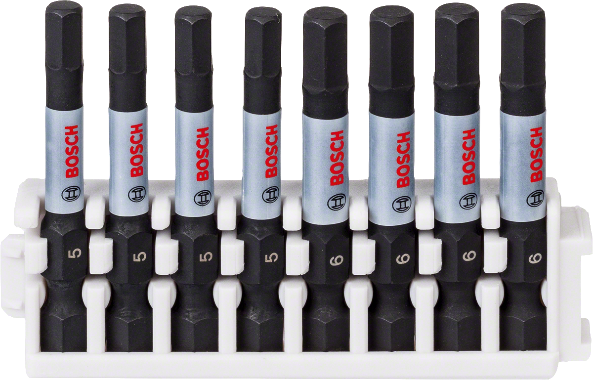 Bosch Impact Control Power Bit pack 8-piece HEX5 HEX6.