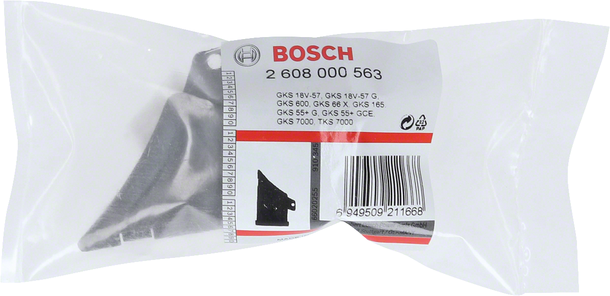 Bosch vacuum adapter accessory.