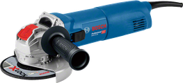 Bosch GWX 14-125 angle grinder with X-LOCK system.