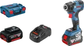 Bosch GDR 18V-200 C cordless impact driver set.