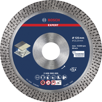 Bosch EXPERT HardCeramic diamond cutting disc 125mm.