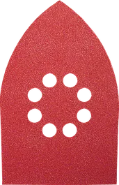 Bosch delta sanding sheet with 8-hole design.