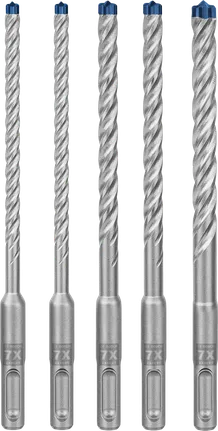 Bosch EXPERT SDS plus-7X hammer drill bit set 5-piece.