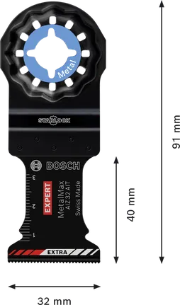 Bosch EXPERT MetalMax multitool blade for metal, 32mm.