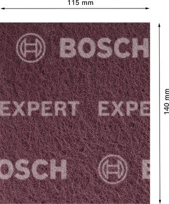 Bosch EXPERT N880 fleece pad, very fine A, maroon.