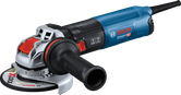 Bosch GWX 14-125 S angle grinder with X-LOCK.