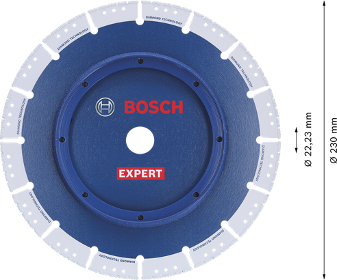 Bosch EXPERT Diamond Pipe Cut Wheel for precise pipe cutting.