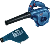 Bosch GBL 800 E electric blower with dust bag.