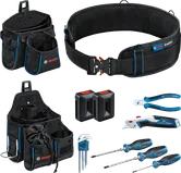 Bosch toolbelt and hand tools set combo kit assortment.