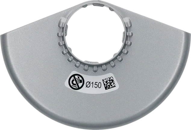 Bosch protective guard without cover for 150 mm discs.