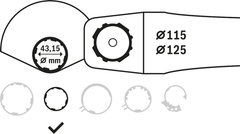 Bosch combination guard for angle grinder easy adjustment.