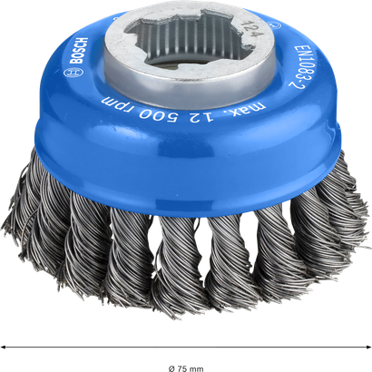 Bosch PRO Metal heavy X-Lock Cup Brush 75 mm.