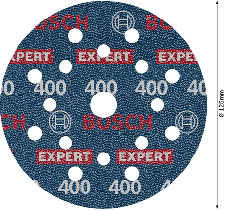 Bosch EXPERT O780 sanding disc 125 mm grit 400.