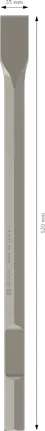 Bosch PRO HEX-4C Flat Chisel 35 x 520 mm.