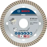 Bosch PRO Ceramic Diamond Disc, 105 mm for tile cutting.