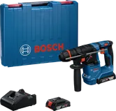 Bosch GBH 18V-18 rotary hammer drill with case.