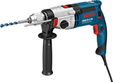 Bosch GSB 21-2 RE impact drill with side handle.