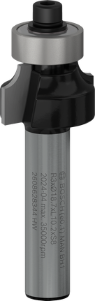 Bosch PRO Router Bit Rounding Over R 3, 8 mm shank.