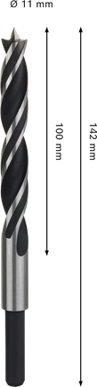 Bosch PRO Wood Brad Point Drill Bit 11 x 100 x 142 mm.