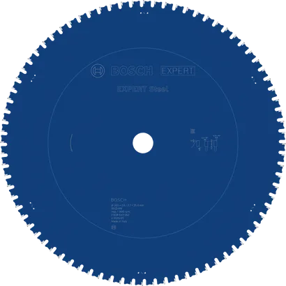 Bosch EXPERT Steel circular saw blade T80 for metal cutting.