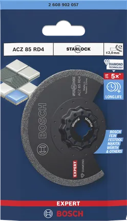 Bosch EXPERT ACZ 85 RD4 diamond grout segment blade, 85 mm.