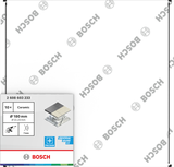 Bosch ceramic cutting disc 180 mm for tiles, 10 pack.