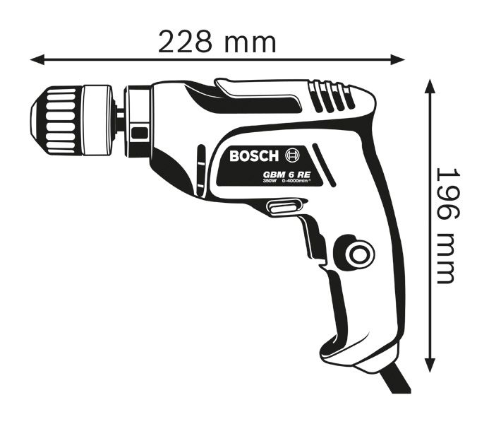 Drill dimensions.