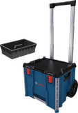 Bosch L-BOXX Contractor rolling tool case with tray.