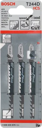 شفرات المنشار الكهربائي Bosch T 244 D - عبوة من 3 قطع.