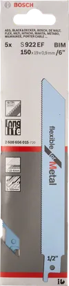 شفرة المنشار المعدنية Bosch S 922 EF مقاس 6 بوصات.
