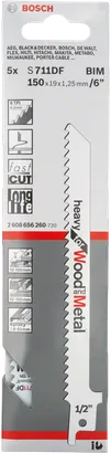 شفرة المنشار الترددي Bosch S 711 DF مقاس 6 بوصات.