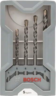 مجموعة مثقاب البناء من Bosch مكونة من 5 قطع.