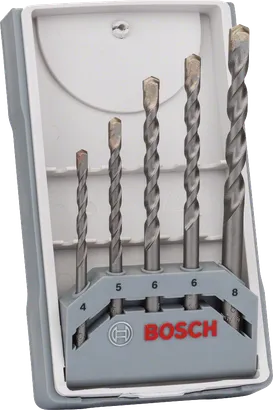 مجموعة مثقاب الخرسانة CYL-3 من Bosch مكونة من 5 قطع بقطر 4-8 مم.