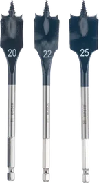طقم رؤوس مجرفة ذاتية القطع من Bosch، مكون من 3 قطع، مقاس 20 و22 و25 مم.