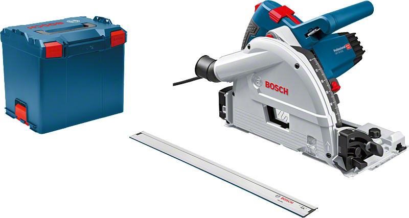 منشار غطس Bosch GKT 55 GCE مع سكة توجيه.