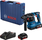 مطرقة دوارة لاسلكية من Bosch GBH 185-LI مع بطارية وشاحن وحقيبة.