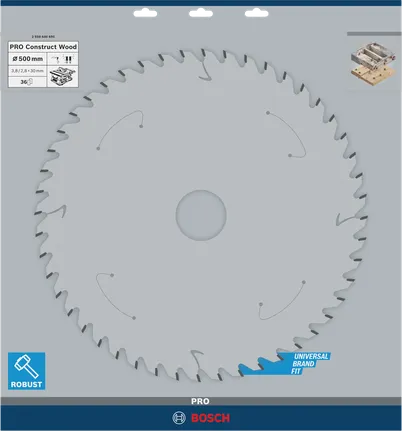 شفرة المنشار الدائري Bosch PRO Construct Wood مقاس 500 مم.