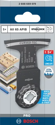 شفرة قطع غاطسة Bosch PRO AII 65 APIB مقاس 65×40 مم 5 قطع.
