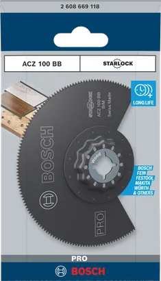 شفرة أداة متعددة الاستخدامات Bosch PRO ACZ 100 BB مقاس 100 مم.