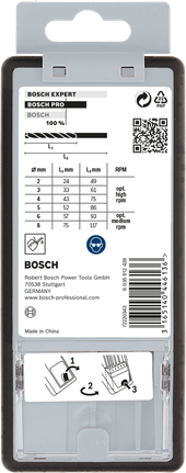 مجموعة رؤوس مثقاب Bosch برو ميتال HSS-G، 6 قطع.