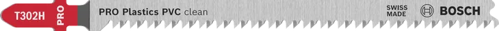 شفرة المنشار الكهربائي Bosch PRO Plastics PVC النظيفة T302H مع أسنان أرضية.